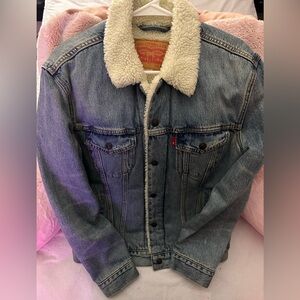 Levi's Denim Jacket with Sherpa Collar